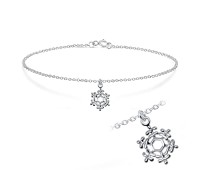 Snowflake Silver Bracelet BRS-194